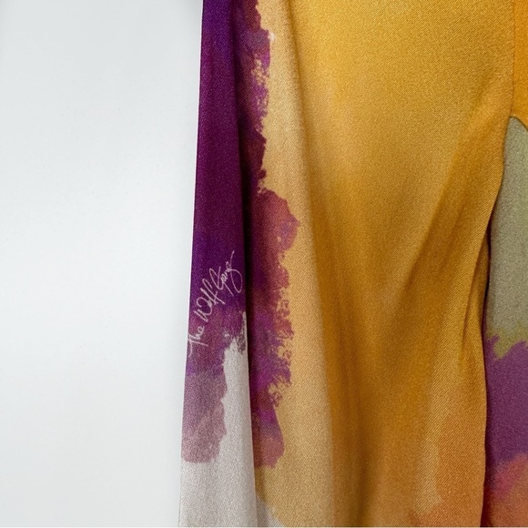 NEW The Wolf Gang Pacifica One Shoulder Maxi Dress in Arte Print Size S - Picture 7 of 17